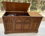 General Electric A-435-H Am/fm Stereo Tuner Console W/ Turntable Works But. Fixed Price $329.99.