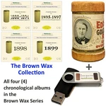 4 Albums: Brown Wax Cylinder Popular 'hits' 1888-1899 Antique Edison Box. Fixed Price $36.00.