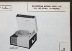 Silvertone Models 1250 & 1251 Phono Amplifier With Record Player Photofact. Fixed Price $6.00.