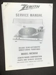 Zenith RC37 MC9050 Service Manual Deluxe Semi-automatic Turntable Photocopy. Fixed Price $19.99.