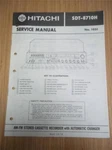 Hitachi Service Manual SDT-8710H Stereo/receiver/cassette System Original. Fixed Price $9.98.
