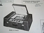 Westinghouse H-79ACS1 & H-79ACS2 Phonograph Photofact. Fixed Price $6.50.