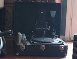1930'S Peerless Electrical Products Co. Record Player Sylvania 42 Tubes Portable. Fixed Price $300.00.