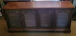 Vintage Sears Silvertone Stereo Phonograph Radio Fm/am Model 3076 Colonial. Fixed Price $250.00.