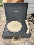 Vintage Emerson Portable Suitcase Record Player Turntable Preowned. Fixed Price $32.00.