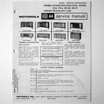 Motorola Models SK200A -201A -202A -203A SD210A -212A ++ Service Manual 1964. Fixed Price $9.45.