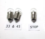 New Philips GA-212 GA-312 Turntable Lamps 33 45 And Stop Indicator Bulbs. Fixed Price $19.75.