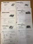 6 Of Philips Service Note Sheets For Vintage Gramophone Record Deck. Fixed Price $6.77.