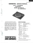 Onkyo Model CP-1140F (b)(kl) Fully Automatic Return Turntable Service Manual. Fixed Price $14.00.