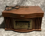 Vtg Memorex Player Style Radio ,cd Tape Turntable Recordable Mahogany. Fixed Price $140.00.