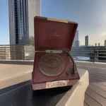 Vintage Portable Record Player Works But Needs Needle Phonola Water Colins 1950. Fixed Price $36.79.