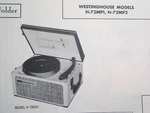 Westinghouse H-72MP1 & H-72MP2 Phonograph Photofact. Fixed Price $6.50.