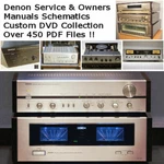 Denon Service Manuals, Owners Schematics,custom Collection Hifi Repair Pdf Dvd. Fixed Price $12.97.