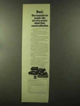 1973 Dual 1214, 1215S, 1218 And 1229 Turntables Ad. Fixed Price $19.99.