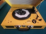 Jensen Third Mini Portable Stereo Record Player Manny 3 Speeds JTA-410TMR. Fixed Price $50.00.