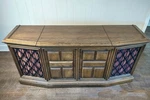 Vintage Mcm Fisher Statesman S-692 Console Stereo Radio With Dual 1009 Turntable. Fixed Price $1499.99.