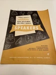 Vintage Tube Dukane Operadio Speakers Technical Data Sales Brochure #f. Fixed Price $24.00.