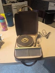 Vintage Firestone Portable Record Player High Fidelity Audio Spectrum. Fixed Price $50.00.