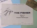 Fisher Electra Vi Model E-48 Radio Phonograph Console User Manual. Fixed Price $19.99.