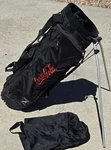 Vintage New Coca Cola Golf Bag With Rain Cover Belding Balance Free Standing. Fixed Price $74.98.