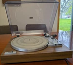 Yamaha YP-211 Turntable Record Player With Dust Cover And Manual. Fixed Price $285.00.