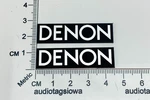 Denon SC-M37 Speaker Badge Logo 3D Incised Acrylic Self Stick Pair. Fixed Price $12.00.