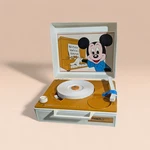Vintage 1970S Mickey Mouse Portable Record Player Tiger Electronics Model 7-422. Fixed Price $50.00.