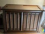Magnavox Stereo Console 2P332C Solid State Am/fm Record Player, Walnut. Fixed Price $400.00.
