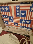 Rare Vintage Dejay Record Player Stars And Stripes SP10 Works Tested. Fixed Price $28.95.
