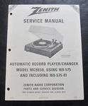Zenith Service Manual RC-29 1980 Record Changer Player MC9030 169-575 , -01. Fixed Price $14.99.