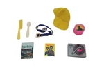Vintage Barbie Doll Accessories Blue Belt Hat Record Player Spoon Comb Lot. Fixed Price $8.99.