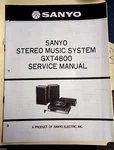 Sanyo Vintage Original Gxt 4800 Stereo Music System Service Manual. Fixed Price $14.98.