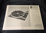 Dual 1237 Turntable Owner's Manual Only. Fixed Price $26.00.