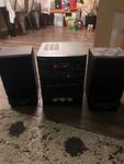 Pioneer Stereo Cd Deck Receiver XR-P60C With Speakers And Remote. Fixed Price $110.00.