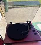 Teac Red Black Home Audio Record Player Turntable 33.3/45/78 Rpm. Fixed Price $200.00.