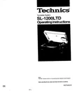 Technics SL-1200LTD Turntable Owners Instruction Manual Reprint. Fixed Price $22.24.