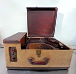 Webcor B-1024-1, Holiday Portable Phonograph, Turntable, Record Player. Fixed Price $199.99.