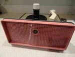 Vintage Rca Victor 7-EY-1JF Pink And Grey Tube Record Player 45 Rpm Rebuilt. Fixed Price $195.00.