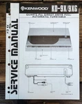 Kenwood KD-9XG Record Player / Turntable Service Manual *original*. Fixed Price $19.97.