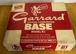 Garrard Turntable Base Model B-1 Wood Grain Plastic. Fixed Price $40.00.