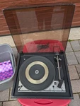United Audio Dual 1216 Automatic Record Player Comes W/ Wood Case And Dustcover. Fixed Price $140.00.