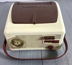 Vintage 60'S Channel Master Swing Along Portable 7" Record Player Parts / Repair. Fixed Price $125.00.