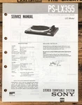 Sony PS-LX355 Record Player / Turntable Service Manual *original*. Fixed Price $19.97.