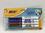 Bic Great Erase Grip Dry White Board Markers Fine Point 4-PACK Colors School New. Fixed Price $5.95.