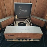 1960S Atomic Age Phonola 2262 Portable Record Player Stereo - Works Good Cond. Fixed Price $450.00.