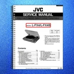 Jvc L-FX4B Turntable Service And Parts Manual 1985 Wire Bound Covers. Fixed Price $13.51.