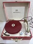 1950 Motorola Moppet Portable Turntable Powers On And Spins Needs Tlc. Fixed Price $39.95.