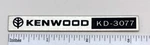 Kenwood KD-3077 Turntable Badge Logo Custom Made Aluminum. Fixed Price $9.95.