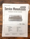 Panasonic RD-7506 Record Player Service Manual *original*. Fixed Price $19.97.