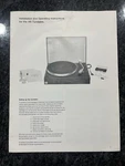 Turntable Acoustic Research Operating Instructions -original Booklet. Fixed Price $25.49.